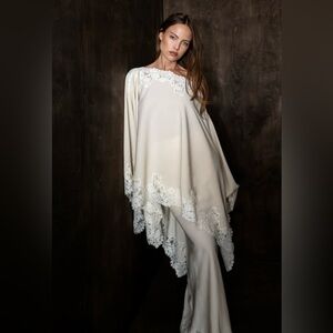 Bekk Elsie Lace Cape Top & Heather Lace Skirt
